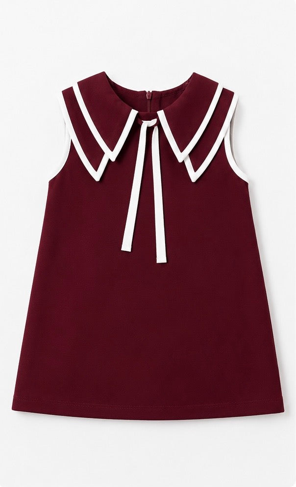 Burgundy Sleeveless Dress